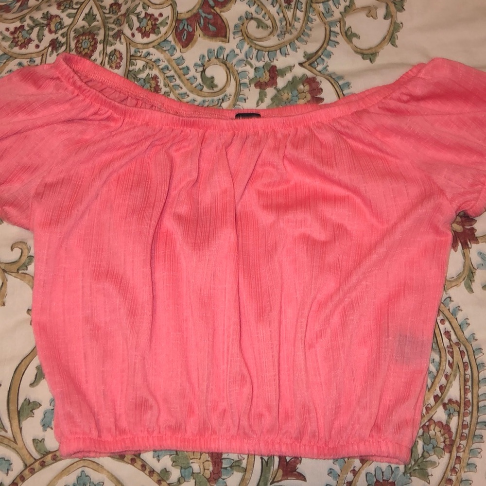 Off the shoulder crop top